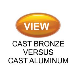Cast aluminum vs bronze plaques