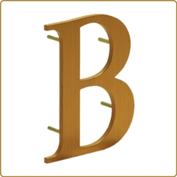 3" Solid Cast Bronze Letters, CAPS