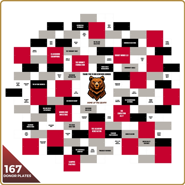 167 Donor Wall Cubes