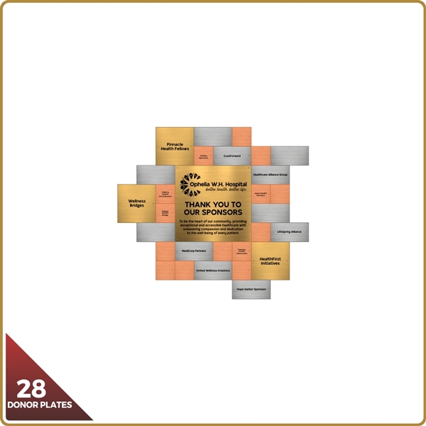 28 Donor Wall Cubes