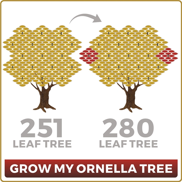 Grow Your Ornella 251 Leaf Tree to 280 Leaves